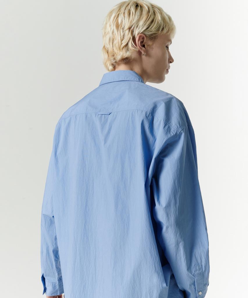 MUSINSA STANDARD [City Leisure] Cn Oversized Shirt [Socks Blue]
