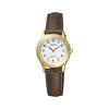 [CITIZEN] Женские часы RS26-0031C (Солнечная технология/Ремешок из коровьей кожи/Простой дизайн) Золотой цвет Корпус Циферблат с арабскими цифрами Размер корпуса 24,2 мм Коричневый Коричневый