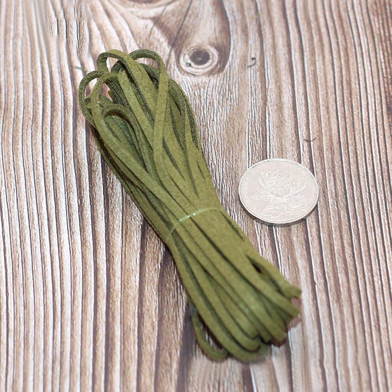 5M Длинный Кожаный Шнурок Плоский Искусственный Замшевый Шнур Нить DIY Браслет Фурнитура Веревка Шнур Изготовление Ювелирных Изделий Толщина 3мм Принадлежности