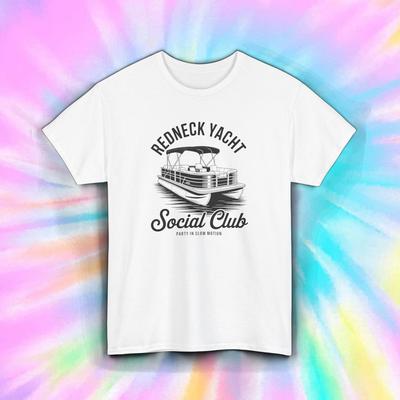 Футболка Redneck Yacht Club Футболка Понтонная лодка Озерная жизнь Вечеринка в замедленной съемке S-5XL