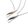 Jewel Pair Necklace Set of 2 Stainless Steel 316L Couple Present Stick [Petit YU-NA] Men's Women's