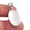 Natural Mother Of Pearl Gemstone Handmade 925 Solid Silver Pendant 1.5'' A1u50