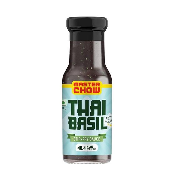 MasterChow Holy Basil Stir Fry Cooking Sauce - 220 GMS | Non Spicy | Healthy Less Than 40 Calories | Serves 4-5 Meals | Kinky Korean Sauce