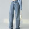 Винтажная весна 2022, женская мода с высокой талией, женские широкие джинсы, мешковатые женские джинсовые брюки-карго, джинсовые брюки для мамы