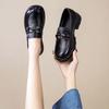 Popular Thick-soled Loafers, Soft-soled Shallow-mouth 2025 New Comfortable Rocking Shoes, Fashionable Small Leather Shoes, Work Shoes