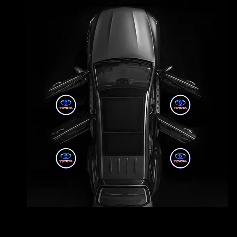 2 шт. Светодиодные приветственные огни для дверей автомобиля для Toyota, Проекторы с логотипом, Подходят для Toyota Highlander / RAV4 / Camry / Avalon / Corolla /pra