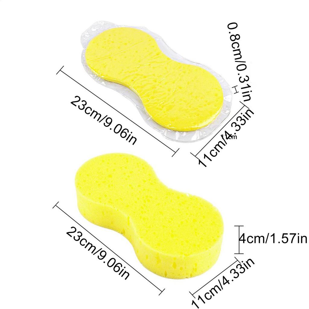 Car Wash Sponges Non Scratch Car Cleaning Sponge Applicator Pads Stain Remover Scratch-Free Cleaning Supplies For Home Tile