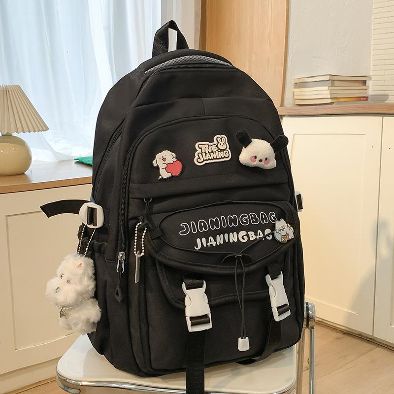 Школьные ранцы Детские для девочек начальной школы, для учениц средней школы, для студентов колледжа, набор из двух предметов, рюкзаки большой вместимости