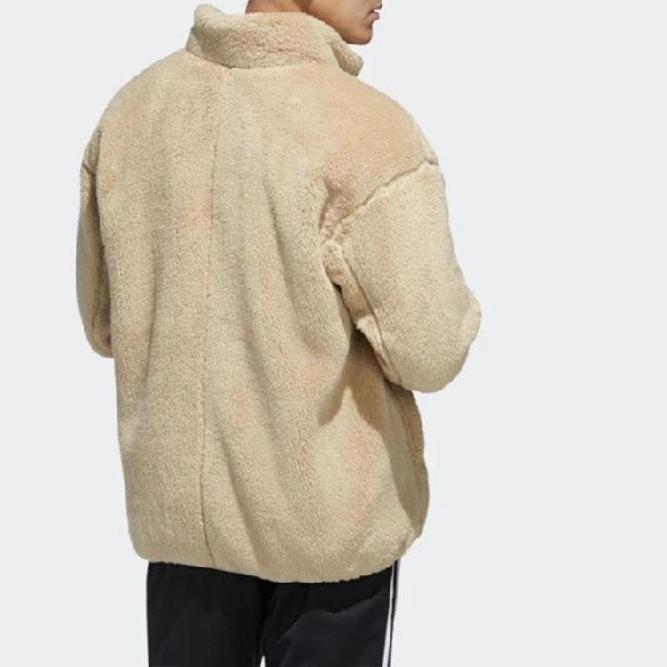 Adidas Casual Sports Warm Stand Collar Jacket Men Outerwear Brown GL7418