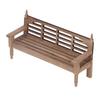 1:12 Dollhouse Miniature Garden Bench Unpainted Miniature Wooden Park Bench for Dollhouse