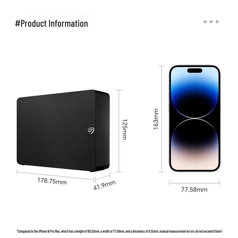 Seagate Expansion Desktop External Hard Drive 10TB