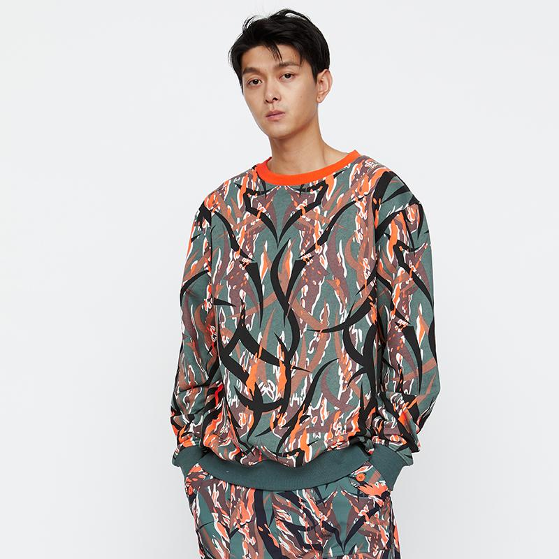 CLOT Sweatshirt Men's Olive Green CLSS20FAL301-OL