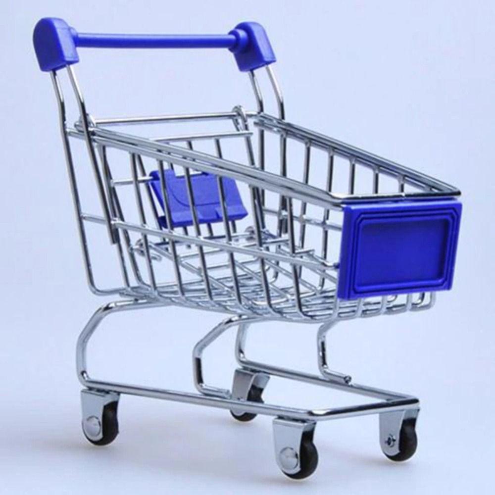 Toys Storage Mini Shopping Cart Home Decoration Desktop Model Creative Children's Toy Trolley