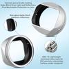 Haoge LH-X54W Square Metal Lens Hood with 49mm Adapter Ring for Fuji X100VI X100V Camera Silver