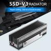 2 Copper Heat Pipes Cooler with Thermal Pad M.2 SSD Heatsink Aluminum Air Circulation Cooler Radiator for M.2 NVMe 2280 SSD