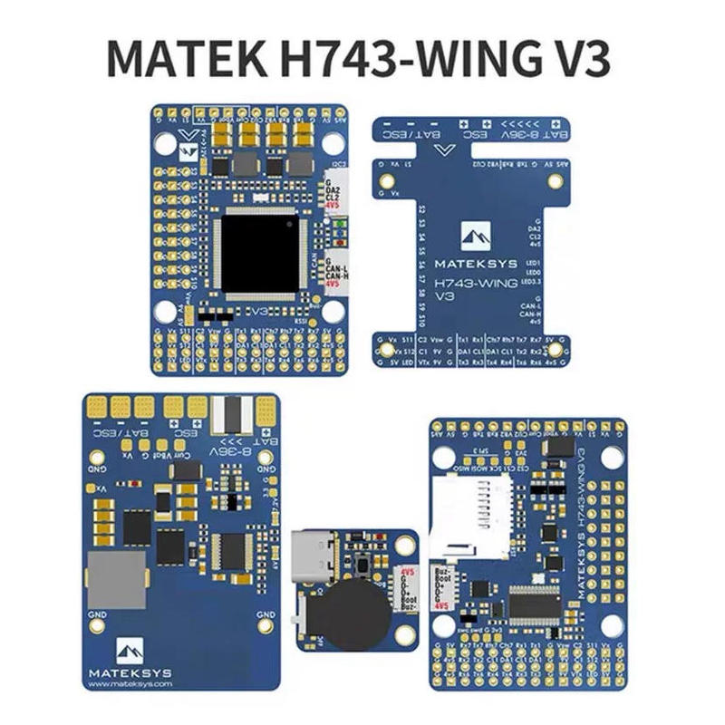 Matek H743-WING V3 STM32H743VIT6 Встроенный OSD Поддержка Двух Камер Контроллер Полета INAV для RC FPV Самолета