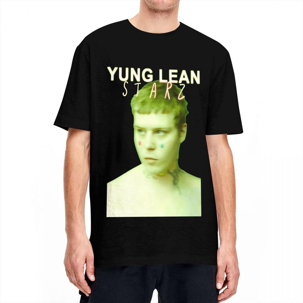 Yung Lean Swedish Rapper TShirt Singer Hippie T Shirts ShortSleeve Classic Tshirt Summer Cotton ONeck Plus Size 5XL Tees