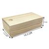 Wooden Box Pine Pull Box Jewelry Organizer Sliding Cover Wooden Box Home Storage Case Wooden Storage Keepsake Box