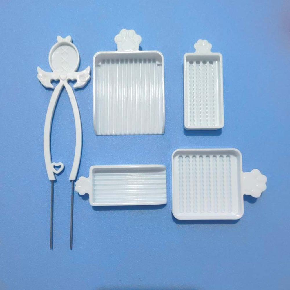 3/4/5 шт./набор Пластиковые бусины Термомозаика Игла Пинцет Инструменты для бисероплетения Набор для изготовления бобов