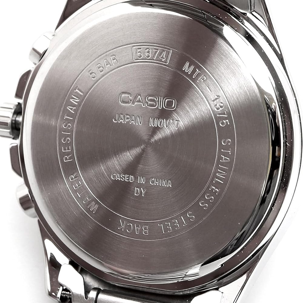 Casio Standard Quartz Men's Watch MTP-1375D-2A2V Blue 24-Hour Display Stainless Steel