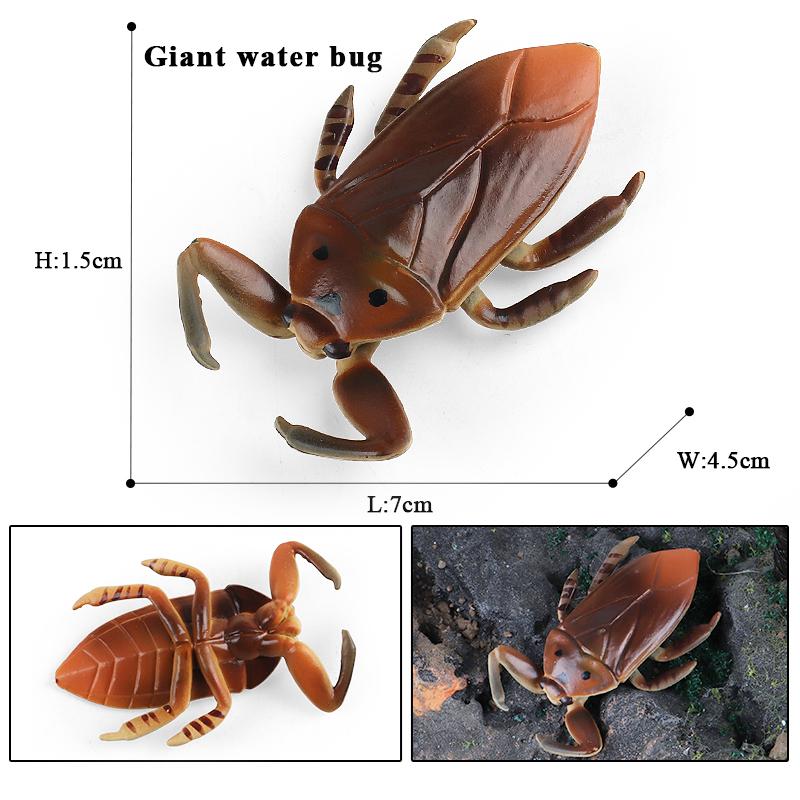 Oenux Симуляция Стрекоза Кузнечик Сороконожка Дикие Насекомые Животные Модель Фигурки Миниатюрная Образовательная Коллекция Детская Игрушка