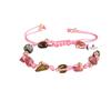 Браслет из макраме с цветным турмалином и натуральным камнем натуральной огранки