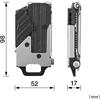 Tajima Safe System Safety Holder for Waist Belts, Metal, Left-Handed (SF-MLHLD) - Over 3x Stronger than Resin (In-House Testing) - Space-Saving Design