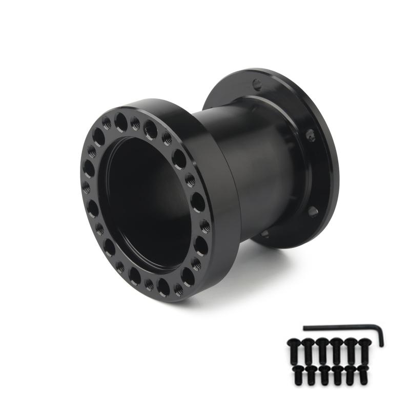 Universal Steering Wheel Hub Spacer 12/51/76/101 MM Steering Wheel Hub Boss Kit Adapter Spacer Black