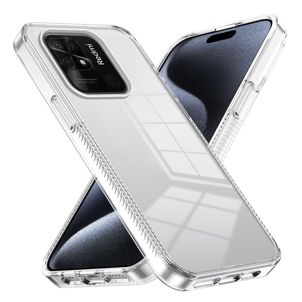 KEYSION Прозрачный чехол для Redmi 10C 10A 9C Мягкий ТПУ+ПК Нескользящий HD Прозрачный Противоударный Чехол для Телефона для Xiaomi Redmi 9C 10A 10C