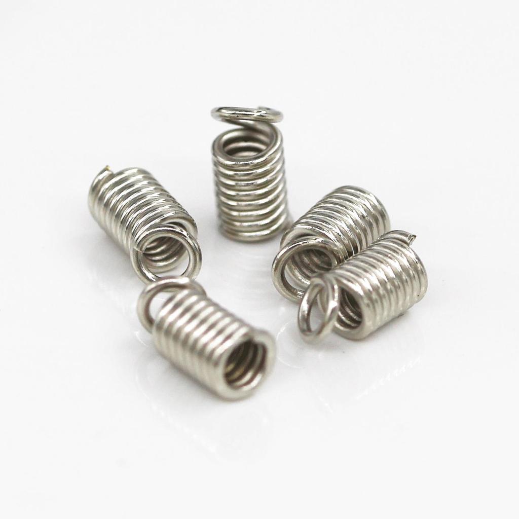 DIY Spiral Pull Spring Buckle for Jewelry Necklaces and Leather Cord Clasp, 1kg/Bag