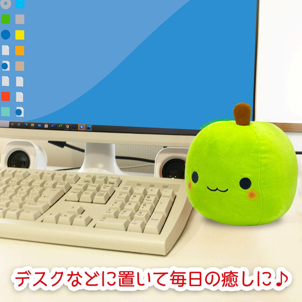 Мягкая игрушка-талисман, милая, пушистая, мягкая, подушка, игрушка, исцеление, подарок, украшение (яблоко, зеленый)