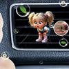 2D плоская милая девушка зажим для вентиляционного отверстия автомобиля декоративный диффузор (аромат не включен), декор салона автомобиля, клипса для ароматерапии, идеально подходит для праздничных подарков