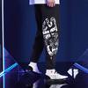 Штаны мужские спортивные свободные дышащие трикотажные с принтом букв Li Ning X Star Wars Collaboration, черные AKLTB47-1