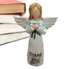 Устойчивые к выцветанию фигурки цветочных фей, расписанные вручную украшения ангела, настольная статуэтка девочки-ангела