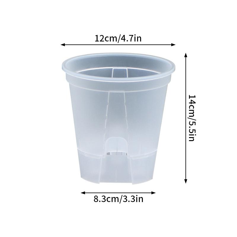 Double-layer Round Flowerpot Lazy Flower Pots Hydroponic Plastic Flowerpot Self Watering Flower Pot Water Absorption Planter
