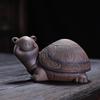 Черепаха из грубой керамики, ситечко для заваривания чая и фильтр