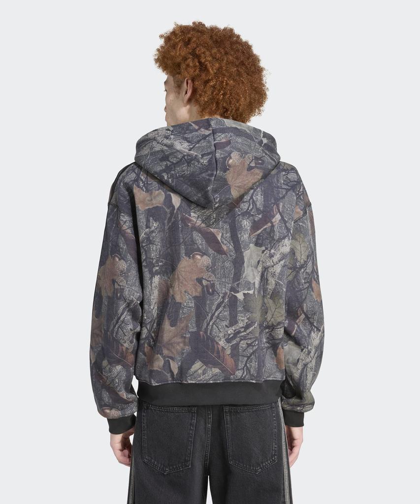 Adidas Camouflage Zip-Up Hoodie - Black / Jy2775