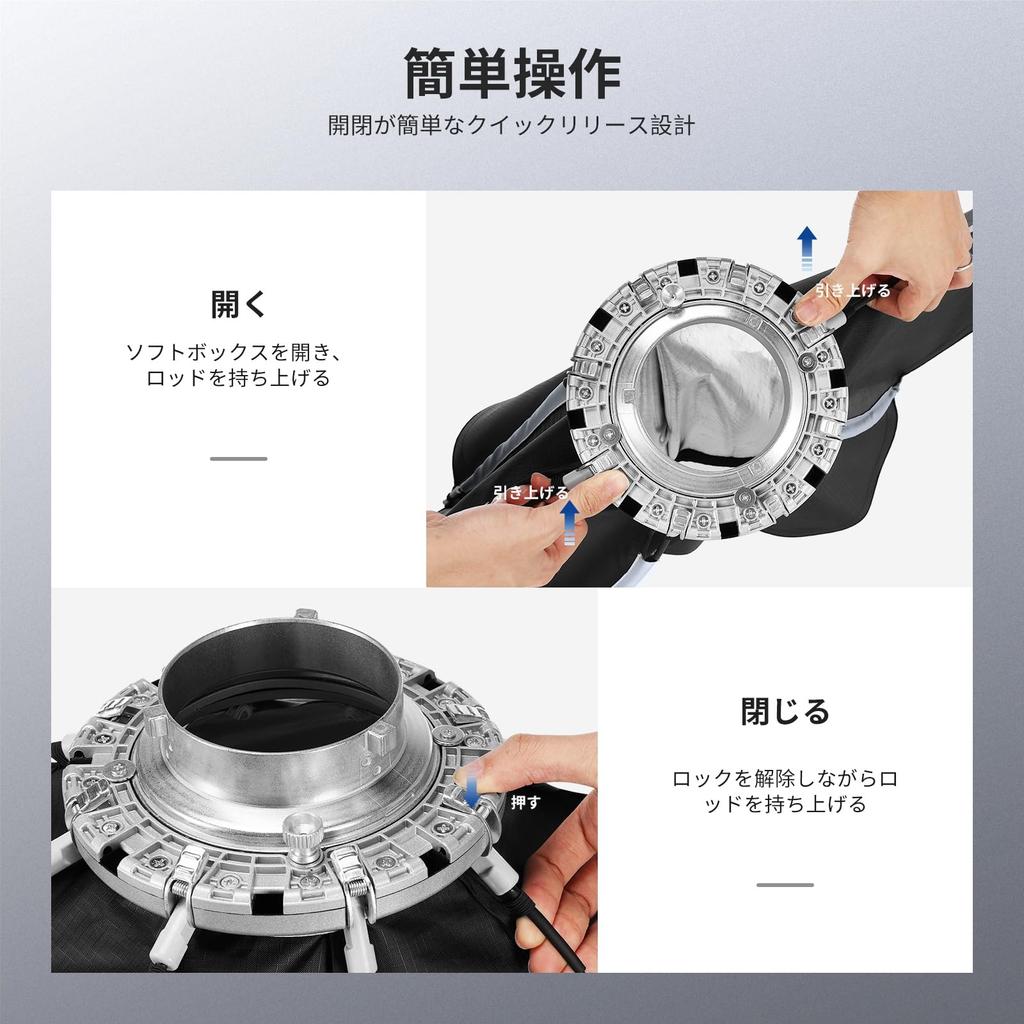 NEEWER Octagon Softbox Quick Release Bowens Mount Octagon Softbox with Honeycomb RGB CB60 CB60B CB200B MS60B MS60C MS150B for Pro Vision 4 Q4 NS27P