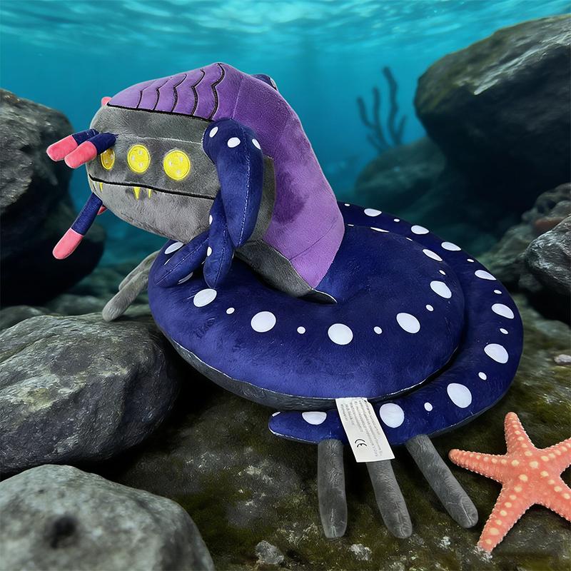 20 см Новая Горячая Игровая Периферия по Игре Subnautica Плюшевая Игрушка Милый Аниме Персонаж Глубоководная Змея Кукла Подарок на День Рождения для Ребенка Фаната