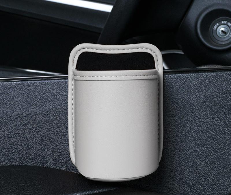 For Car Interior Accessories Car Door Cup Holder Leather Automotive Drink Rack Storage Bin Auto Back Seat Cup Holder Organizer