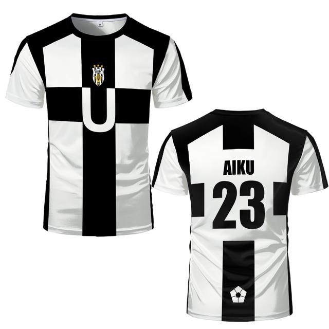 Summer Five Person Pattern Vl Replika Anime Uber Blue Lock Full Print Men Tshirt Cosplay Football Jersey Futsal Pattern Tee