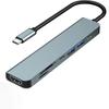 USB-C Type-C Хаб с 4K HD, PD Зарядкой и 7-в-1 Расширением Портов