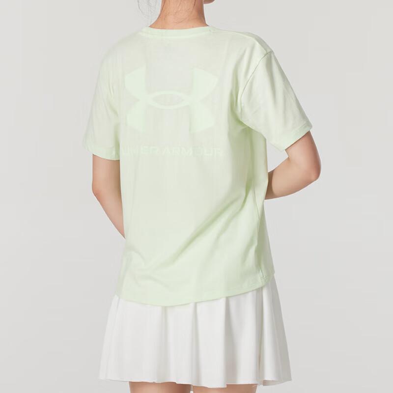 Under Armour Тренировочная футболка с коротким рукавом, женская, топы, светло-мятно-зеленый 1376923-320