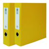 Midas D-ring Composite Binder Nameplate Type 3-hole A4 7cm, Yellow, 2 Pcs.