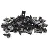 20Pcs Metal U-Type Clip with Screw Auto Interior Trim Panel Fastener Fitting Screw Clamp Retainer for Fender Liner Splash Guard