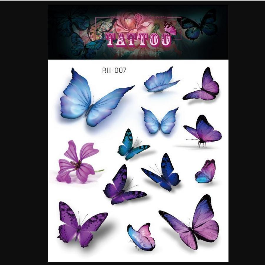 Новая водонепроницаемая 3d татуировка бабочки с макияжем, милые татуировки, модные татуировки, наклейки