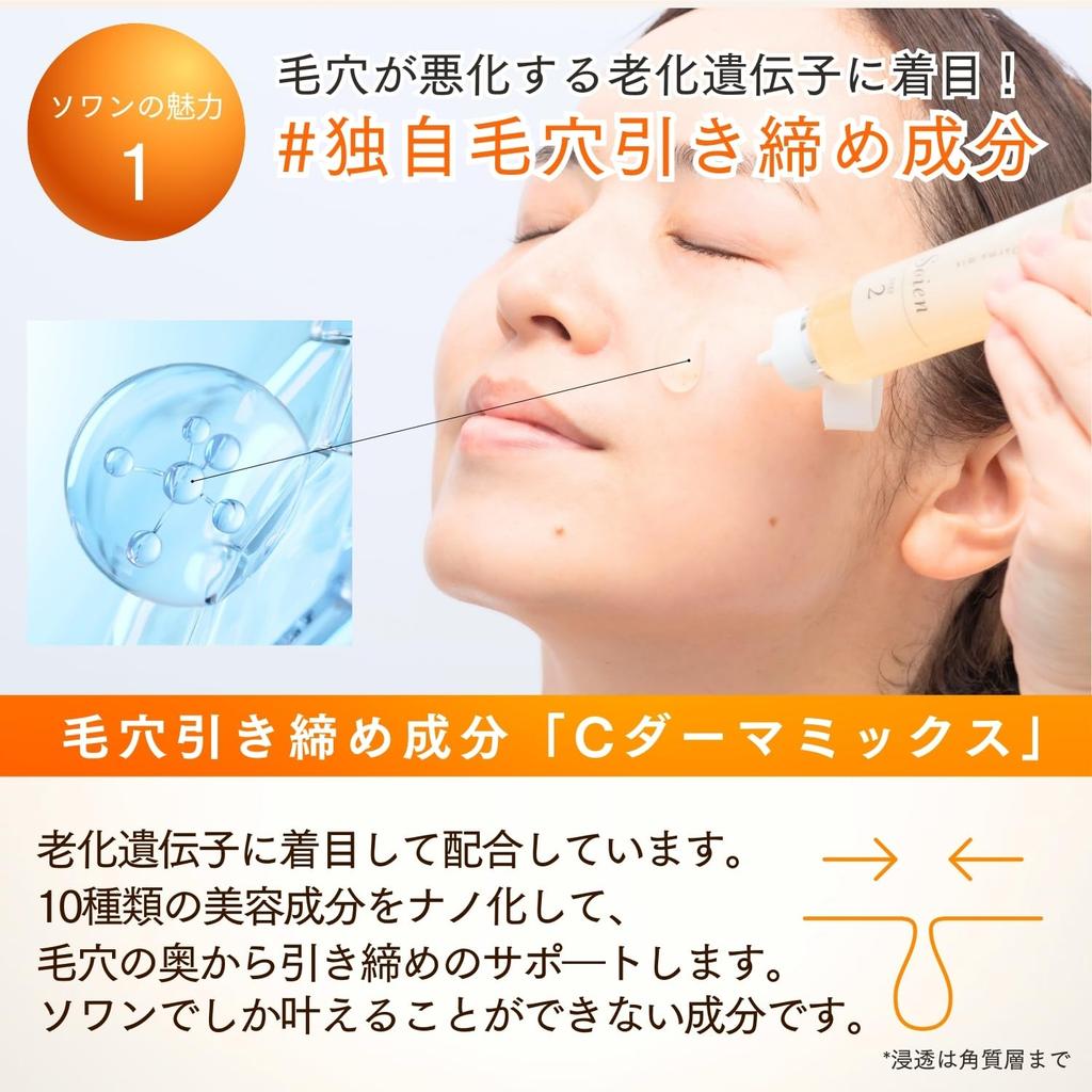 Re9 Sowan C Dermamix Pore Care Serum Serum for Over 20 Years of Pore Problems and No Vitamin Pore Tightening 30 Days Supply 1 Dr. [open Sagging]