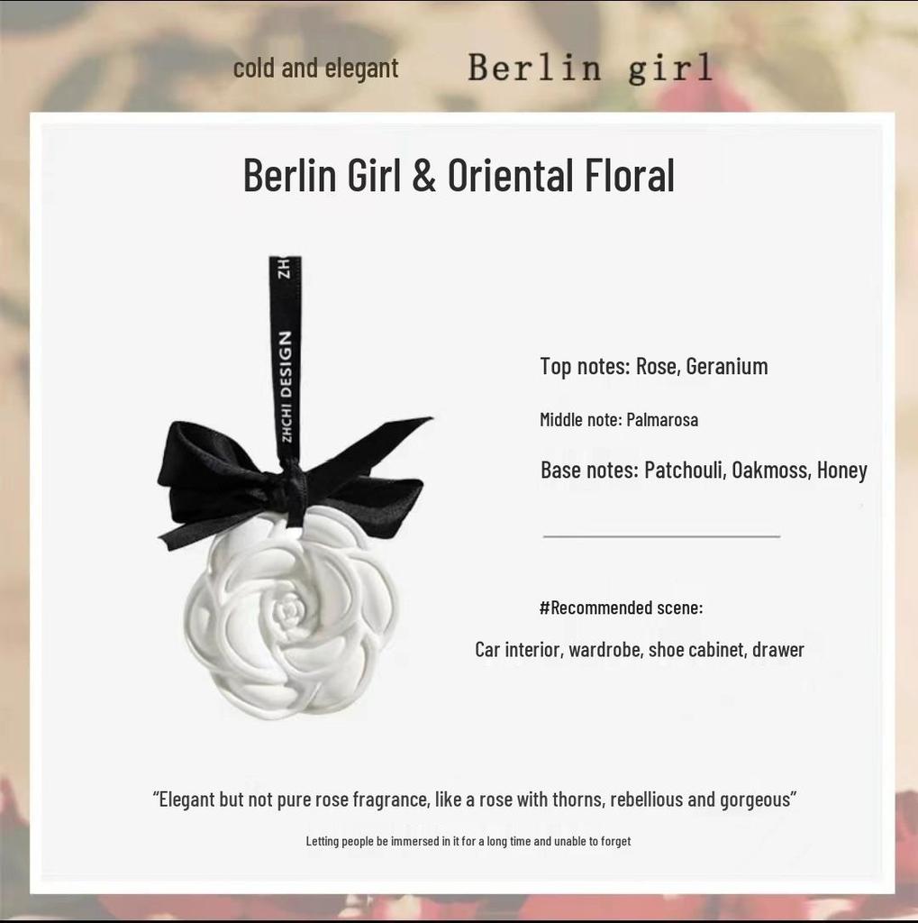 Камелия Гипсовый Аромадиффузор: Подвесное украшение для шкафа и ароматизатор для автомобиля