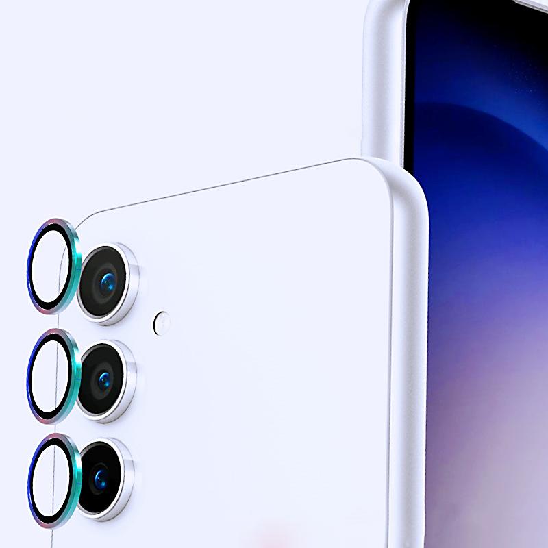 Стекло камеры для Samsung Galaxy S23 FE S23+ A25 A24 A34 A14 A54 A35 A15 A05S Металлическое кольцо объектива s24 Защитная пленка для экрана Sansung S23fe