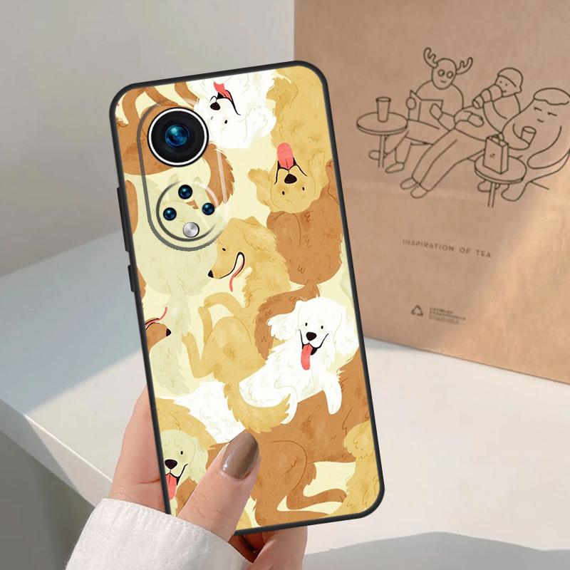 Мультяшная собака Золотистый ретривер Чехол для Honor Magic 8 Pro 7 6 5 Lite Для Honor Win RT 200 400 50 70 90 X8b X9a X9b X9c X9d